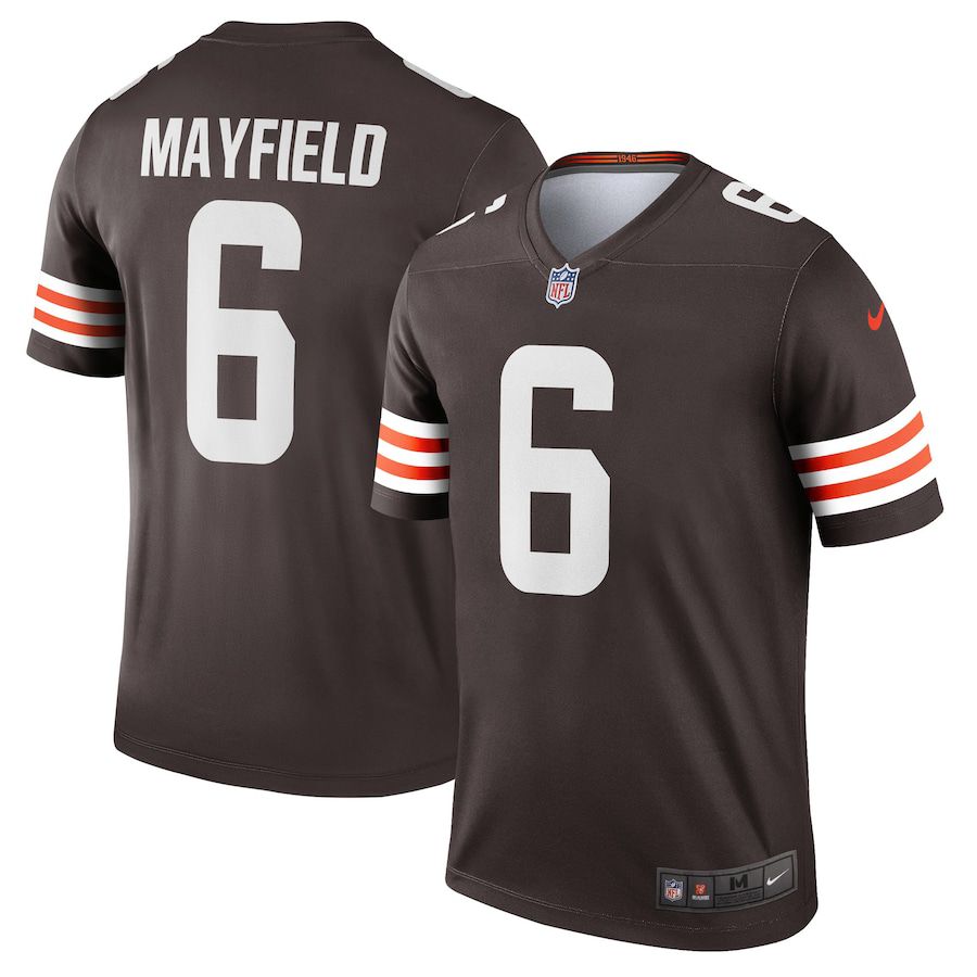 Men Cleveland Browns #6 Baker Mayfield Nike Brown Legend Player NFL Jersey->cleveland browns->NFL Jersey
